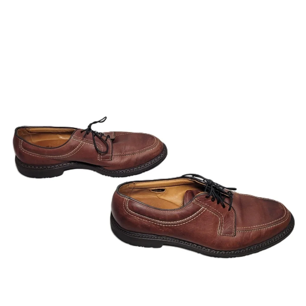 Allen Edmonds Wilbert‎ Brown Leather Cap Toe Oxford Shoes Men's 10.5 D